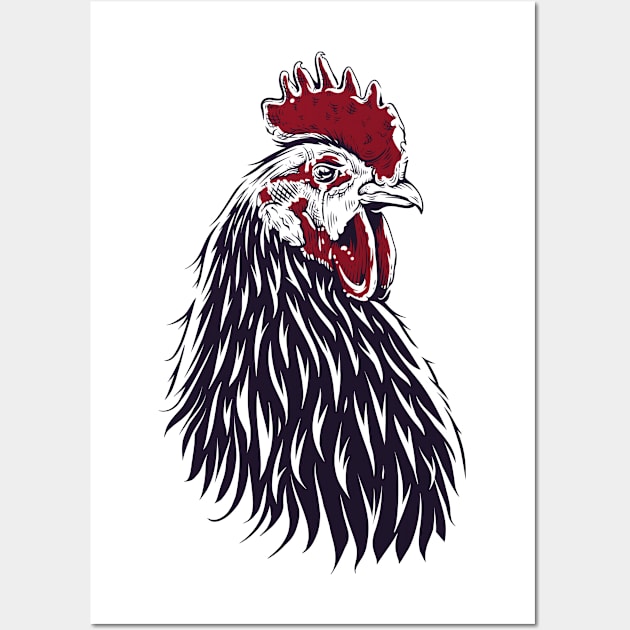 Rooster Head Wall Art by Mako Design 